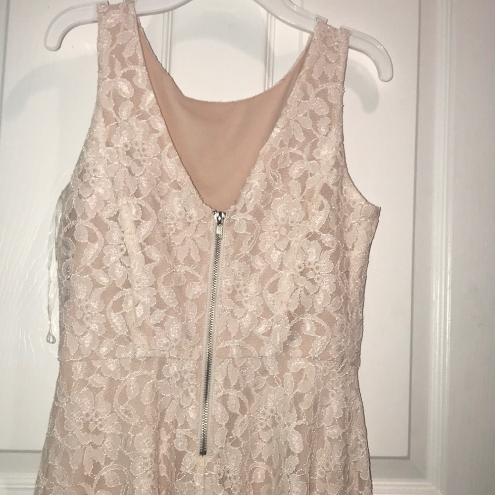 WORN ONCE!!! Lace dress pastel pink